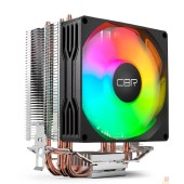 Охлаждающие системы CBR CBR-CC-3130-RGB-PWM Кулер для процессора, Al+Cu, 3 heat pipes, Socket 775/1366/1155/1156/1150/1151/1200/1700/AM2/АМ2+/АМ3/AM3+/FM1/FM2/AM4/AM5, TDP 130W, 90mm Fan, 2600RPM, HB, PWM, 32db