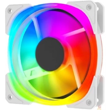 Вентиляторы Вентилятор Powercase (CM21-14W ARGB) White 140x140x25мм (PWM, 100шт./кор, 4pin +ARGB Sync, 800-1500±10% об/мин) Bulk