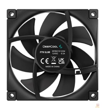 Вентилятор Case fan Deepcool FT9 SLIM ( White LED, черный, 1500-2950об/мин)  Color BOX-2
