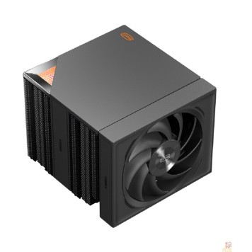 Вентиляторы Кулер для процессора/ PCCooler RZ820 BK (289W, 4-pin PWM, 165mm, Al/Cu, 4x8mm+4x6mm, 1x140mm+1x150mm, 71.9CFM/86.7CFM, 27.1dBA/32dBA, 1500RPM/2200RPM, S: 1851/1700/1200/20XX/115X, AM5/AM4, black)-1