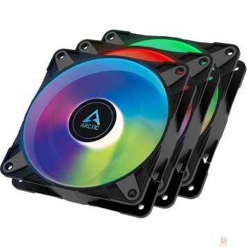 Вентилятор Case fan  ARCTIC P12 PWM PST A-RGB 0dB (3 PCS Value Pack) ACFAN00232A-1
