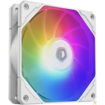 вентилятор Вентилятор ID-COOLING TF-12025-PRO-ARGB WHITE 120x120x25мм (60шт./кор, PWM, резиновые углы, белый, ARGB, 500-1800об/мин)  BOX