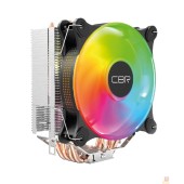 Охлаждающие системы CBR CBR-CC-4180-ARGB-PWM Кулер для процессора, Al+Cu, 4 heat pipes, Socket 775/1366/1155/1156/1150/1151/1200/1700/AM2/АМ2+/АМ3/AM3+/FM1/FM2/AM4/AM5, TDP 180W, 120mm Fan, 2300RPM, HB, ARGB, PWM, 34db