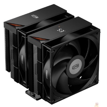 Вентиляторы Кулер PCCooler RT620 Digital BK  S115X/1200/1700/1851/AM4/AM5 (TDP 265W, 2x120mm PWM FAN, 6 тепловых трубок 6мм, 500-2200RPM, 28-32dBa)