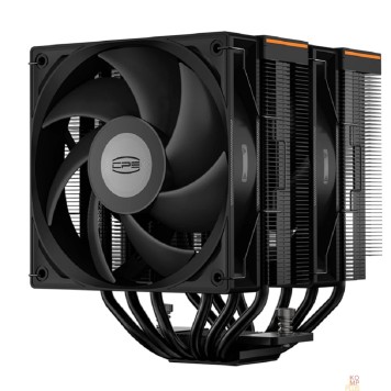 Вентиляторы Кулер PCCooler RT620 Digital BK  S115X/1200/1700/1851/AM4/AM5 (TDP 265W, 2x120mm PWM FAN, 6 тепловых трубок 6мм, 500-2200RPM, 28-32dBa)-1
