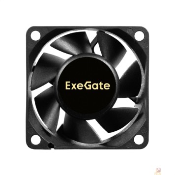 Вентиляторы Exegate EX297037RUS Вентилятор 12В DC ExeGate ExtraPower EP06025B3P (60x60x25 мм, 2-Ball (двойной шарикоподшипник), 3pin, 4500RPM, 31dBA)