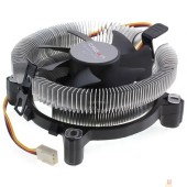 вентилятор CROWN Кулер для процессора CM-80 v2 (Для Intel + 1700 и AMD, TDP до 65 Ватт, коннектор 3 pin, Низкая посадка радиатора , Гидродинамический  подшипник, Размер: 115*103*42 мм)