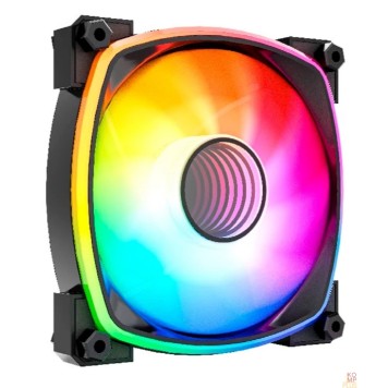 Вентиляторы Powercase Вентилятор (M55MR-12W ARGB) White 120x120x25mm (PWM, 100шт./кор, 4pin PWM (M+F)+ 3pin ARGB (M+F), 600-1500±10% об/мин) Bulk-1