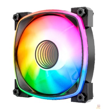 Вентиляторы Powercase Вентилятор (M55MR-12W ARGB) White 120x120x25mm (PWM, 100шт./кор, 4pin PWM (M+F)+ 3pin ARGB (M+F), 600-1500±10% об/мин) Bulk-2