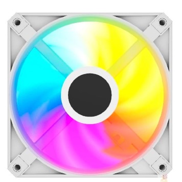 Вентиляторы Powercase Вентилятор (M56-12W ARGB) White 120x120x25mm (PWM, 100шт./кор, 4pin PWM (M+F)+ 3pin ARGB (M+F), 700-1500±10% об/мин) Bulk