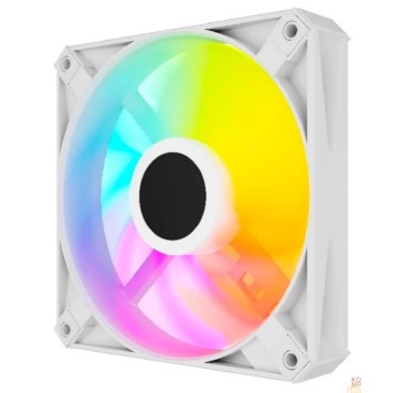 Вентиляторы Powercase Вентилятор (M56-12W ARGB) White 120x120x25mm (PWM, 100шт./кор, 4pin PWM (M+F)+ 3pin ARGB (M+F), 700-1500±10% об/мин) Bulk-2