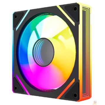 Вентиляторы Powercase Вентилятор (M61-12 ARGB) Black 120x120x25mm (PWM, 100шт./кор, 4pin PWM (M+F)+ 3pin ARGB (M+F), 600-1500±10% об/мин) Bulk-2