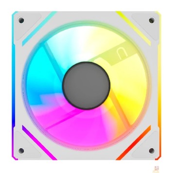 Вентиляторы Powercase Вентилятор (M61-12W ARGB) White 120x120x25mm (PWM, 100шт./кор, 4pin PWM (M+F)+ 3pin ARGB (M+F), 600-1500±10% об/мин) Bulk