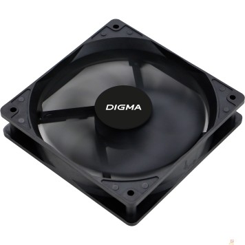 Вентиляторы Eurocase Вентилятор Digma DFAN-120-9 120мм черный 3-pin 4-pin (Molex)Ret-2