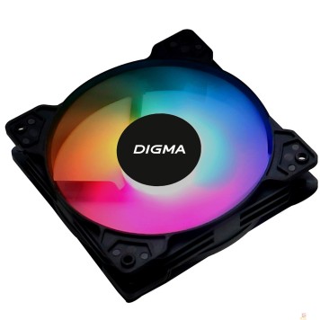 Вентиляторы Eurocase Вентилятор Digma DFAN-FRGB1 RGB 120мм черный 3-pin 4-pin (Molex)Ret-1