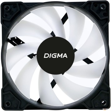 Вентиляторы Eurocase Вентилятор Digma DFAN-FRGB1 RGB 120мм черный 3-pin 4-pin (Molex)Ret-2