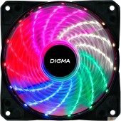 Вентиляторы Eurocase Вентилятор Digma DFAN-FRGB2 RGB 120мм черный 3-pin 4-pin (Molex)  Ret
