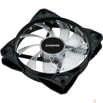 Вентиляторы Eurocase Вентилятор Digma DFAN-FRGB2 RGB 120мм черный 3-pin 4-pin (Molex)  Ret-2