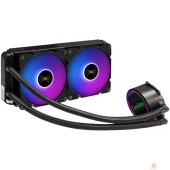 Вентиляторы Exegate EX298224RUS Комплект водяного охлаждения ExeGate BlackWater-240V3.PWM.ARGB (3 PIN 5V ADDRESSABLE RGB подсветка, LGA2066/2011/1366/1150/1151/1155/1156/1200/1700/1851/AM4/AM5/FM1/FM2/FM2+/AM2/AM