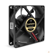 Вентиляторы Exegate EX299875RUS Вентилятор 12В DC ExeGate ExtraSilent ES08025S2P (80x80x25 мм, Sleeve bearing (подшипник скольжения), 2pin, 1900RPM, 20dBA)