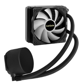 Вентиляторы Exegate EX298720RUS Комплект водяного охлаждения ExeGate BlackWater-120V3.PWM.RGB (RGB подсветка, LGA2066/2011/1366/1150/1151/1155/1156/1200/1700/1851/AM4/AM5/FM1/FM2/FM2+/AM2/AM2+/AM3/AM3+, TDP 150W,-1