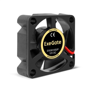 Вентиляторы Exegate EX295214RUS Вентилятор 12B DC ExeGate EX03010S2P (30x30x10 мм, Sleeve bearing (подшипник скольжения), 2pin, 1000RPM, 28,5dBA)