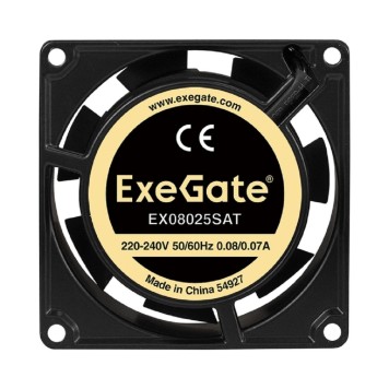 Вентиляторы Exegate EX288994RUS Вентилятор 220B ExeGate EX08025SAT (80x80x25 мм, Sleeve bearing (подшипник скольжения), клеммы, 2500RPM, 31dBA)-1
