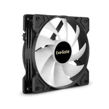 Вентиляторы Exegate EX295965RUS Вентилятор 12В DC с подсветкой ExeGate EX12025HM3PM.FRGB.5CS (120x120x25 мм, Hydraulic bearing (гидродинамический), 3pin+Molex, FRGB подсветка, 24dBA)-1