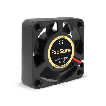 Вентиляторы Exegate EX295218RUS Вентилятор 12В DC ExeGate EX04010B2P (40x40x10 мм, 2-Ball (двойной шарикоподшипник), 2pin, 5500RPM, 26dBA)
