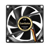 Вентиляторы Exegate EX297048RUS Вентилятор 12В DC ExeGate EX08025B3P (80x80x25 мм, 2-Ball (двойной шарикоподшипник), 3pin, 2000RPM, 19dBA)