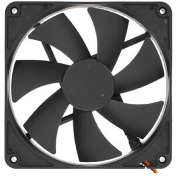Вентилятор Gembird Вентилятор 140x140x25, шарикоподшипник, 3 pin, провод 40 см (D14025BM-3)
