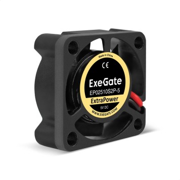 Вентиляторы Exegate EX295188RUS Вентилятор 5В DC ExeGate ExtraPower EP02510S2P-5 (25x25x10 мм, Sleeve bearing (подшипник скольжения), 2pin, 12000RPM, 26dBA)