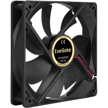 Вентиляторы Exegate EX283394RUS Вентилятор ExeGate EX12025SM, 120x120x25 мм, подшипник скольжения, Molex, 1200RPM, 19dBA