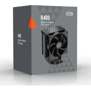 Вентиляторы PCCooler R400 BK S115X/1200/1700/AM4/AM5 (TDP 180W, 90mm , 4 тепловые трубки 6мм, 650-2200RPM, 28,3dBa)-2