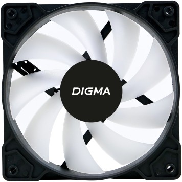 Вентиляторы Eurocase Вентилятор Digma DFAN-FRGB1 RGB 120мм черный 3-pin 4-pin (Molex)Ret-2