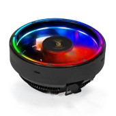 Вентиляторы Exegate EX286155RUS Кулер ExeGate Dark Magic EE126A-RGB (Al black coating, LGA775/1150/1151/1155/1156/1200/1700/AM2/AM2+/AM3/AM3+/AM4/FM1/FM2/754/939/940,TDP100W,Fan 120mm,1800RPM,Hydro bearing,4pin,