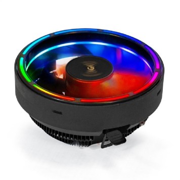 Вентиляторы Exegate EX286155RUS Кулер ExeGate Dark Magic EE126A-RGB (Al black coating, LGA775/1150/1151/1155/1156/1200/1700/AM2/AM2+/AM3/AM3+/AM4/FM1/FM2/754/939/940,TDP100W,Fan 120mm,1800RPM,Hydro bearing,4pin,