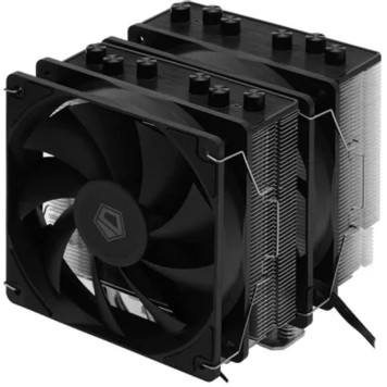 вентилятор Cooler ID-Cooling SE-206-XT LGA20XX/1700/1200/115X/AM5/AM4 (8шт/кор, TDP 250W, PWM, черный, 6 тепл.трубок + медная база, 2 x FAN 120mm) RET