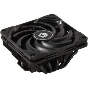 вентилятор Cooler ID-Cooling IS-55 BLACK LGA1700/1200/115X/AM5/AM4 низкопрофильный высота 55mm ( TDP 125W, PWM, 5 тепл.трубок + медная база, FAN 120mm, черный