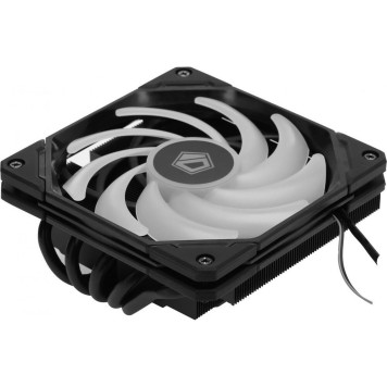 вентилятор Cooler ID-Cooling IS-55 ARGB Black LGA1700/1200/115X/AM5/AM4 высота 55mm (27шт/кор, TDP 125W, PWM, 5 тепл.трубок + медная база, ARGB FAN 120mm, черный) BOX-1