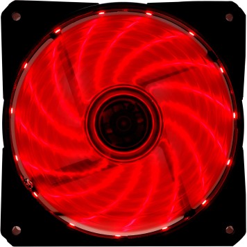 Вентиляторы Eurocase Вентилятор Digma DFAN-LED-RED RGB 120мм черный 3-pin 4-pin (Molex)Ret