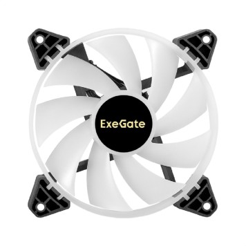 Вентиляторы Exegate EX295968RUS Вентилятор 12В DC с подсветкой ExeGate EX12025H3P4PYH-PWM.ARGB (120x120x25 мм, Hydraulic bearing (гидродинамический), 5V ARGB 3pin, 4pin PWM, 1200RPM, ARGB подсветка, 26dBA)-2