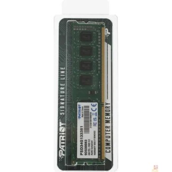Модуль памяти Patriot DDR3 DIMM 4GB (PC3-10600) 1333MHz PSD34G133381-2