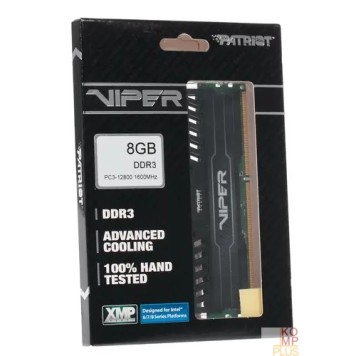 Модуль памяти Patriot DDR3 DIMM 8GB (PC3-12800) 1600MHz PV38G160C0 Viper3-2