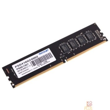 Модуль памяти Patriot DDR4 DIMM 16GB PSD416G24002 PC4-19200, 2400MHz-1