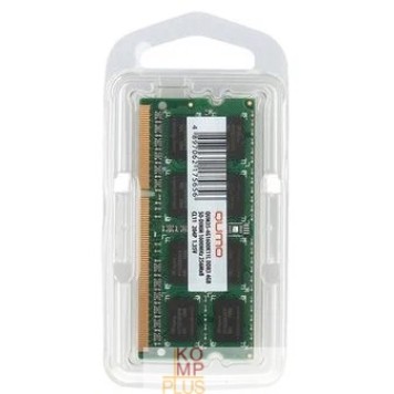 Модуль памяти QUMO DDR3 SODIMM 8GB QUM3S-8G1600C11(R) PC3-12800, 1600MHz OEM/RTL-2