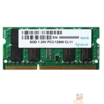 Модуль памяти Apacer DDR3 SODIMM 4GB DV.04G2K.KAM PC3-12800, 1600MHz, 1.35V