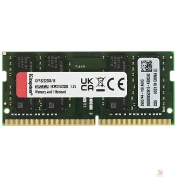 Модуль памяти Kingston DDR4 SODIMM 16GB KVR32S22D8/16 PC4-25600, 3200MHz, CL22