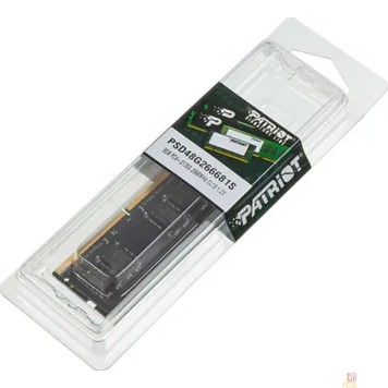 Модуль памяти Patriot DDR4 8Gb 2666MHz PSD48G266681S RTL PC3-21300 CL19 SO-DIMM 260-pin 1.2В single rank-2