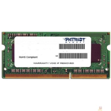 Модуль памяти Память SO-DIMM DDR4 4Gb PC19200 2400MHz CL17 Patriot 1.2V (PSD44G240081S)